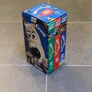 Set of 3 VHS tapes of Wallace and Gromit